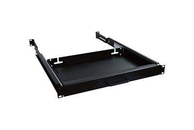 Tripp Lite SRSHELF4PKYBD rack accessory for server racks, keyboard shelf, yellow, compatible with various server models