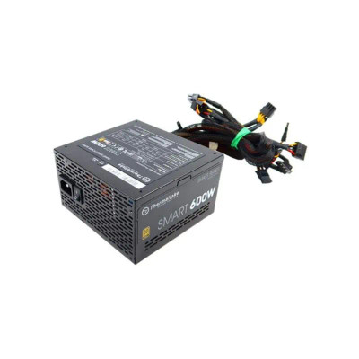 Thermaltake Smart 600W Power Supply 80 Plus Gold AC 100-240V Active PFC - TTP-0600NNFAG - for efficient power delivery