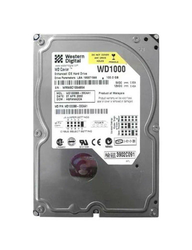 Western Digital Caviar 100GB EIDE Hard Drive 7200RPM 2MB Cache 3.5-Inch - Compatible with Desktop Computers