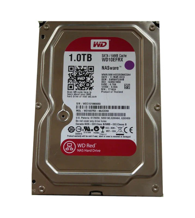 WD10EFRX-68JCSN0 - Western Digital 1TB 5400RPM SATA 6Gb/s 64MB 3.5" NAS HDD