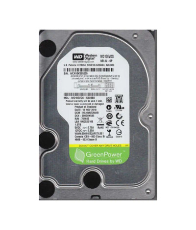 WD10EVDS-63U8B0 - Western Digital 1TB 7200RPM SATA 3Gb/s 32MB 3.5" HDD