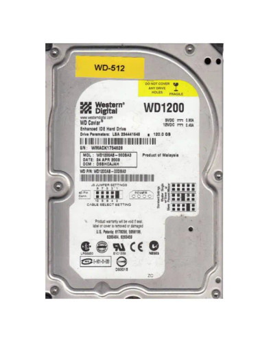 Western Digital Caviar 120GB 5400RPM EIDE 2MB Cache CE Hard Drive for Desktop Computers