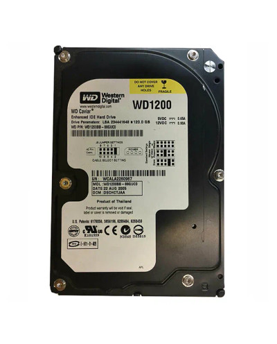 WD1200BB-88GUC0 - Western Digital 120GB 7200RPM EIDE 2MB 3.5" HDD