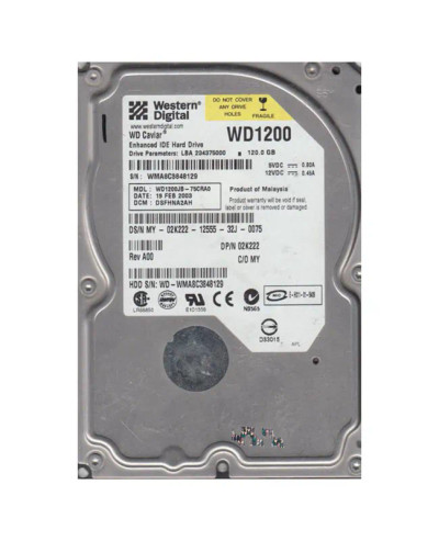 WD1200JB-75CRA0 - Western Digital 120GB 7200RPM EIDE 8MB 3.5" HDD