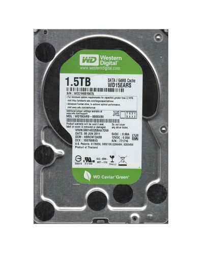 WD15EARS-00S0XB0 - Western Digital 1.5TB 5400RPM SATA 3Gb/s 64MB 3.5" HDD