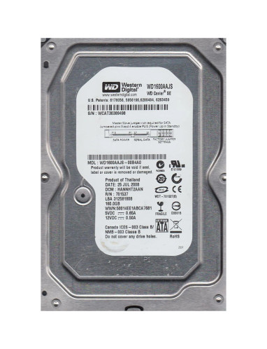WD1600AAJS-00B4A0 - Western Digital 160GB 7200RPM SATA 3Gb/s 3.5" HDD