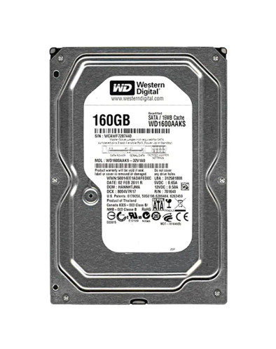 WD1600AAKS - WESTERN DIGITAL 160GB 7200RPM SATA 3.5" HDD