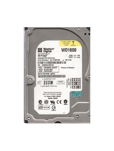 Western Digital Caviar Protege 160GB EIDE Hard Drive for CE 3.5-Inch - WD1600AB-22DYA0