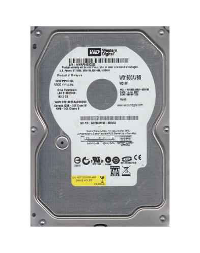 WD WD1600AVBS-63SVA0 160GB AV SATA Hard Drive 7200RPM 3.5-Inch