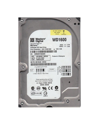 WD1600JB-00EVA0 - Western Digital 160GB 7200RPM ATA-100 8MB 3.5" HDD