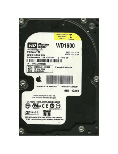 Western Digital Caviar SE 160GB SATA Hard Drive 7200RPM 8MB Cache 3.5 - Compatible with SATA 1.5Gb/s - WD1600JD-41HBC0