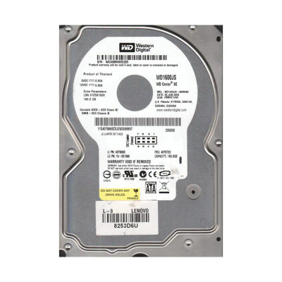 WD1600JS-08MHB0 - Western Digital 160GB 7200RPM SATA 8MB 3.5" HDD