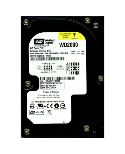 WD2000JB-00KFA0 - WD 200GB 7200RPM EIDE 3.5" HDD