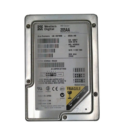 WD205AA-00AAA4 - Western Digital 20.5GB 5400RPM EIDE 2MB 3.5" HDD