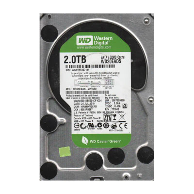 WD20EADS-22R6B0 - Western Digital 2TB 5400RPM SATA 3Gb/s 32MB 3.5" HDD