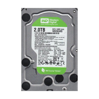 WD20EARS-00J2GB0 - Western Digital 2TB 5400RPM SATA 3Gb/s 64MB 3.5" HDD
