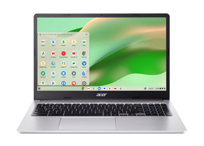 Acer Chromebook 315 15.6'' FHD N4500 8GB/128GB eMMC ChromeOS CB315-4HT-C1UZ - Sleek silver design, 15.6'' FHD display,