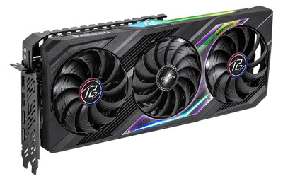 ASROCK Phantom Gaming Radeon RX 7700 XT 12GB GDDR6 graphics card for gaming setup