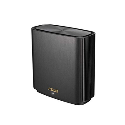 ASUS ZenWiFi AX XT8 B-2-PK Wi-Fi 6 router for fast home network, compatible with 802.11ax, dual-band, sleek design