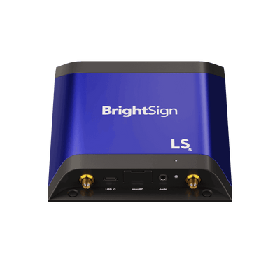 BrightSign LS445 Black Purple Media Player M2TS MKV MOV MP4 MPG TS BMP - Compatible with various media formats