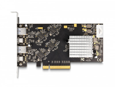 90097 - Delock PCIe x8 2x USB 20Gbps Type-C Adapter