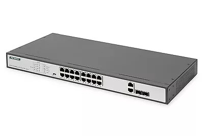 DIGITUS DN-95342-1 16-Port Fast Ethernet PoE Switch