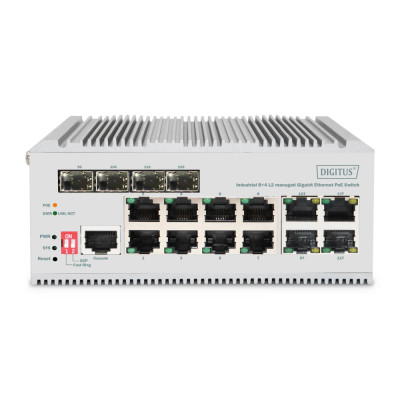 DN-651139 - DIGITUS 8-Port Gigabit PoE Industrial Managed Switch
