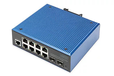 DN-651156 - DIGITUS Industrial 8+2-Port Gigabit Managed Switch