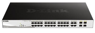 D-LINK DGS 1210-24P Smart Switch 24 Port PoE++ Gigabit Ethernet - Ideal for Powering IP Cameras and VoIP Phones