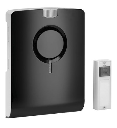 Grothe Echo BM WS White Wireless Doorbell 85 dB 868.35 MHz 500m CR123A - compatible with home security systems