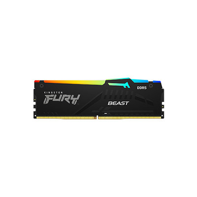 Kingston FURY Beast RGB 64GB DDR5 5200 MHz Memory Kit 288-pin DIMM - KF552C40BBAK2-64