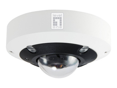 LevelOne IPCam Dome 12MP H.265 PoE Network Camera for Surveillance - FCS-3095