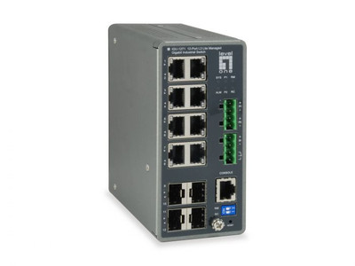 IGU-1271 - LevelOne 8-Port Gigabit 4-SFP PoE Network Switch