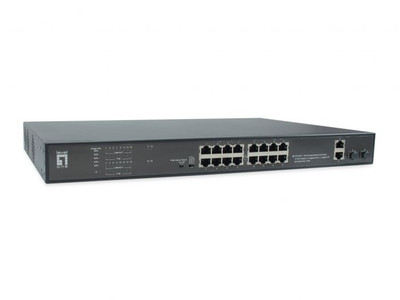 LevelOne Unmanaged Fast Ethernet switch FGP-2031 for 10/100 network, compact design, ideal for small businesses.