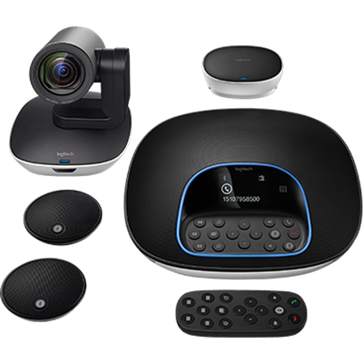 Logitech GROUP Webcam for video conferencing, compatible with ProLiant DL360p Gen8 servers