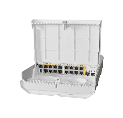 MikroTik CRS318-16P-2S+OUT 18 Port Outdoor PoE Switch - Compatible with ProLiant DL360p Gen8 Servers