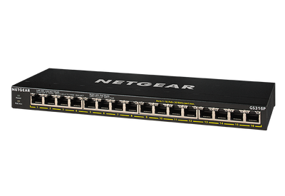 NetGear GS316P-100EUS 16-Port PoE+ Switch