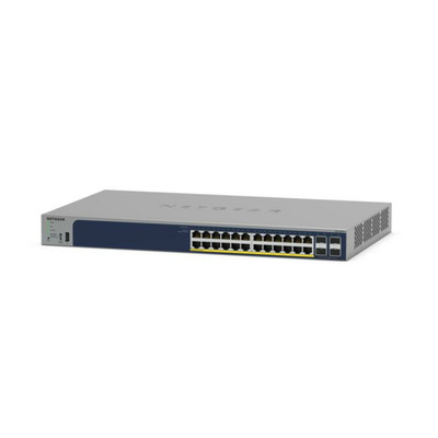 NetGear 28PT GE POE+ Smart Switch - GS728TP-300EUS - Ethernet Switch for Power over Ethernet - Rack Mounted