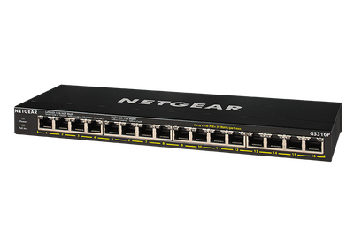GS316PP-100EUS - NetGear GS316PP 16-Port Gigabit PoE Switch