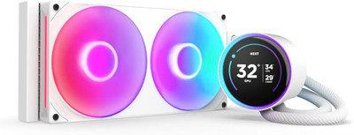 NZXT Kraken Elite 280 RGB 280mm White Liquid Cooler Compatible with Gaming PCs