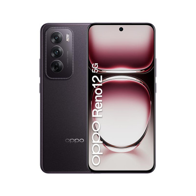 Oppo Reno 12 256GB Black 6.7'' 5G EU 12GB Android phone, sleek design, compatible with 5G networks