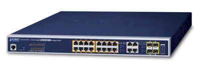 Planet GS-4210-16UP4C 16-Port UltraPoE+ 4-Port Gigabit Switch - Power over Ethernet - Ideal for network installations