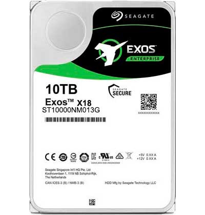 ST10000NM018B - Seagate 10TB 7200RPM 3.5" Enterprise HDD