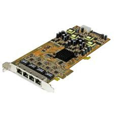 ST4000PEXPSE - StarTech Quad-Port Gigabit PoE Network Card
