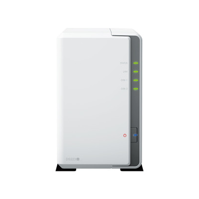 Synology DS223j NAS System 2-Bay 12TB with 2x 6TB HDD HAT3300-6T - Network Attached Storage for Home or Small Office