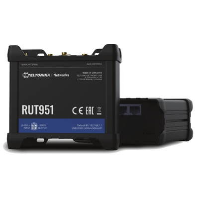 Teltonika RUT951 Mobile Network Router Black Aluminium Plastic - Compatible with Mobile Networks