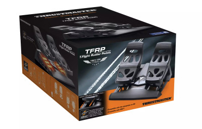 2960822 - ThrustMaster Wood Grey Metal Rudder Pedals