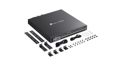 TP-LINK Omada 32-Port 10GE SFP+ L2+ Managed Switch SNMP Ethernet - For Data Centers and Enterprise Networks