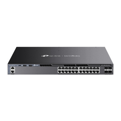 TP-LINK SG6428XHP Layer3 Managed Switch 28 Port 24x 1 GbE 4x SFP+ Omada Compatible with Business Networks