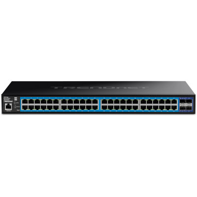 TRENDnet TEG-3524S 52 Port Gigabit Web Smart Switch with 10G SFP+ slots for network infrastructure